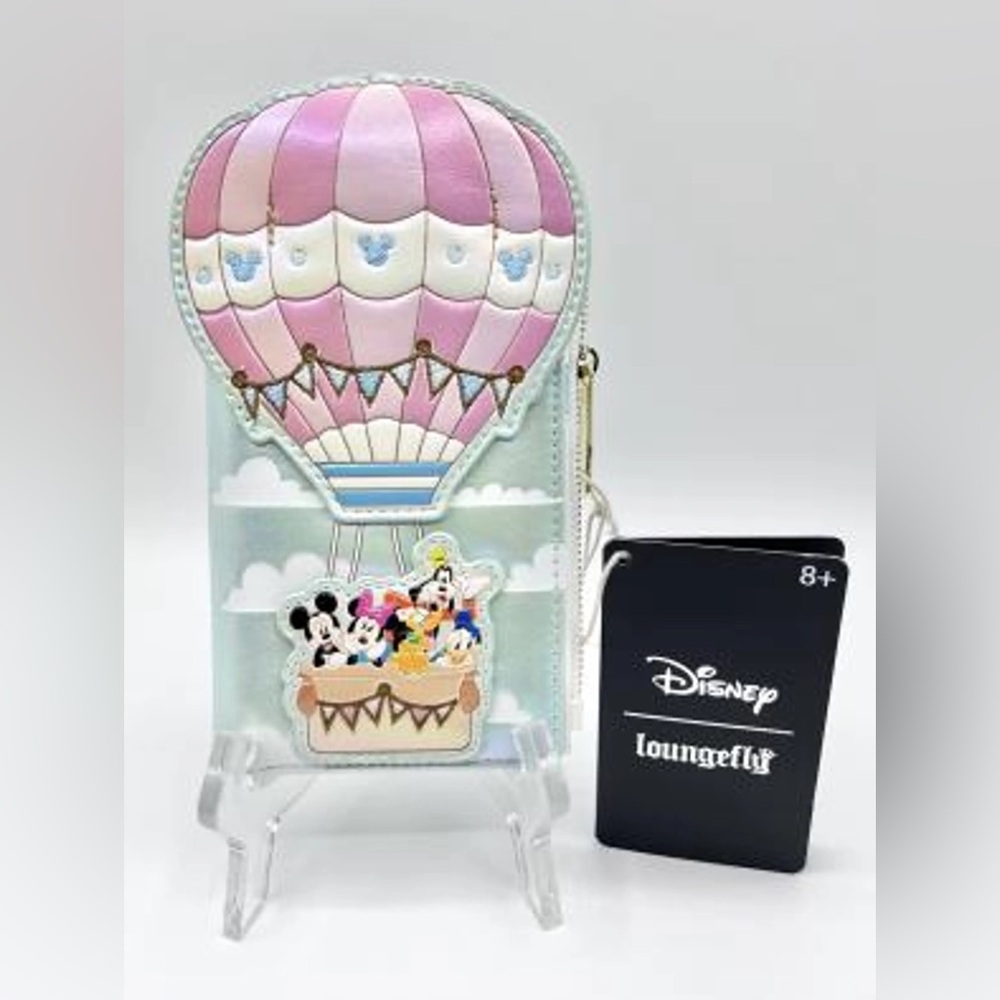 Disney Hot Air Balloon Classic character Wallet - Pink and Mint - Picture 2 of 5